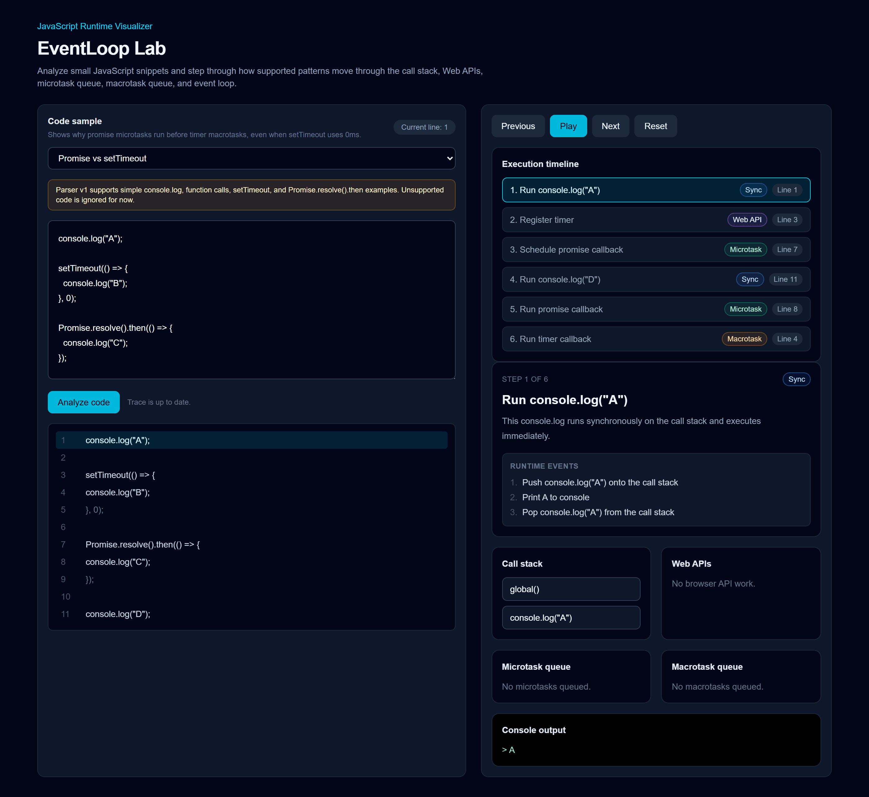 EventLoop Lab screenshot